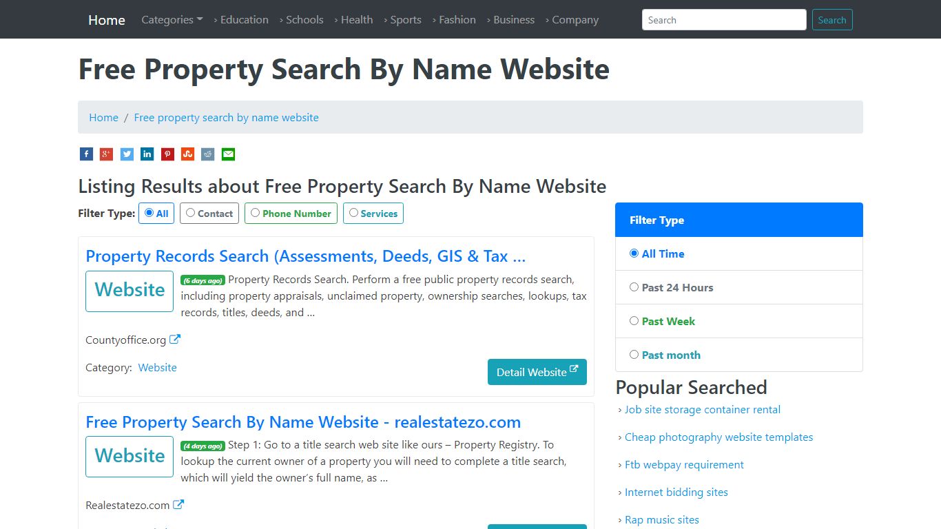 Free Property Search By Name Website - realestatezo.com